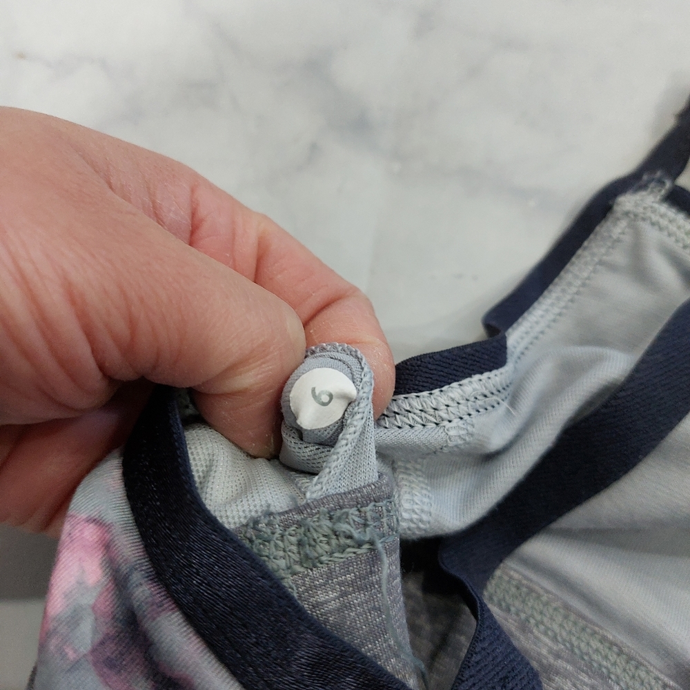 Lululemon If You're Lucky Bra Moody Mirage White Deep Navy Heathered Slate - Picture 5 of 5
